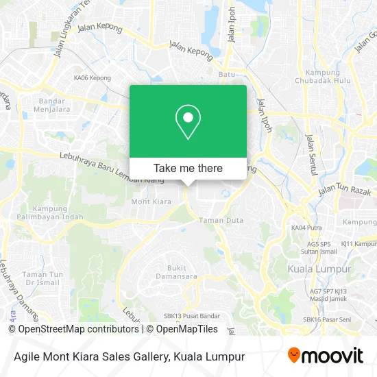 Agile Mont Kiara Sales Gallery map