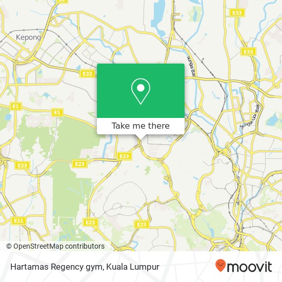 Peta Hartamas Regency gym