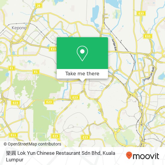 樂圓 Lok Yun Chinese Restaurant Sdn Bhd map