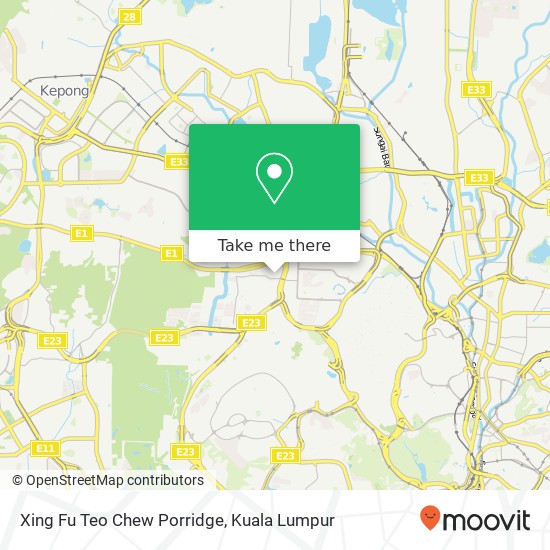 Xing Fu Teo Chew Porridge map