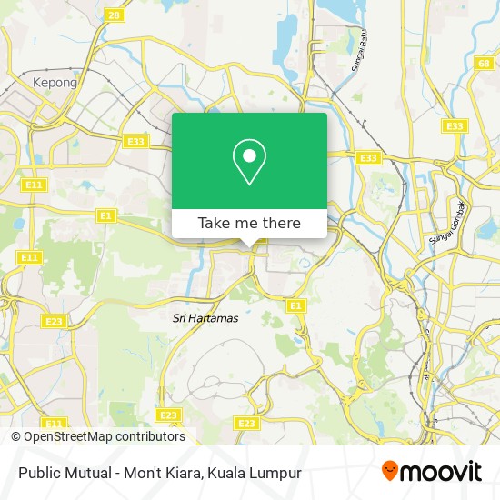 Public Mutual - Mon't Kiara map