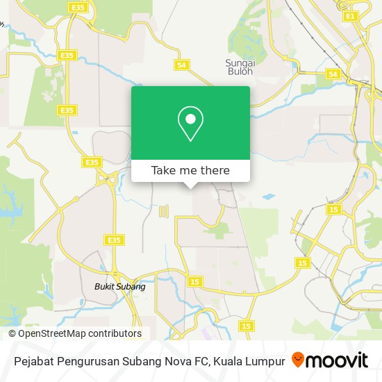 Pejabat Pengurusan Subang Nova FC map