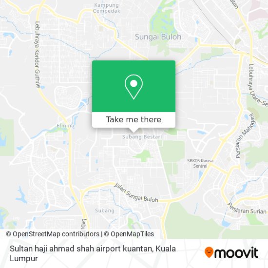 Peta Sultan haji ahmad shah airport kuantan