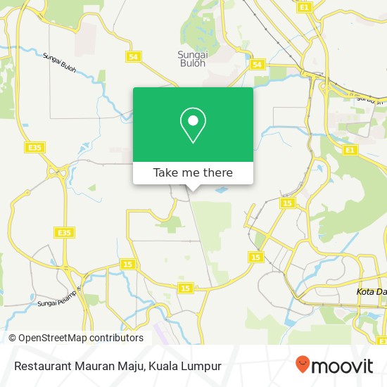 Restaurant Mauran Maju map