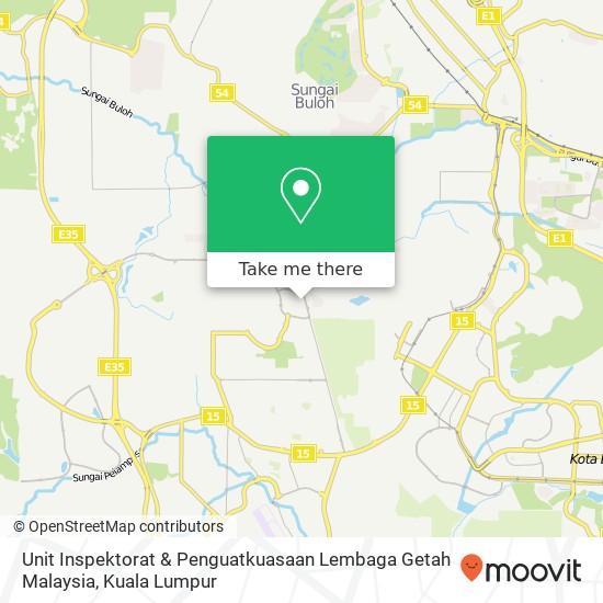 Unit Inspektorat & Penguatkuasaan Lembaga Getah Malaysia map