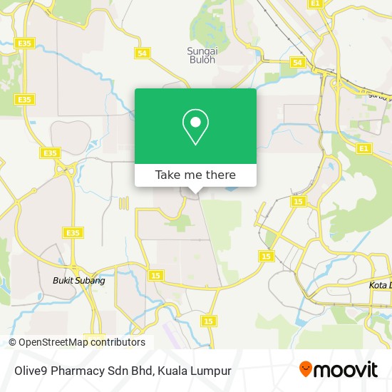 Peta Olive9 Pharmacy Sdn Bhd