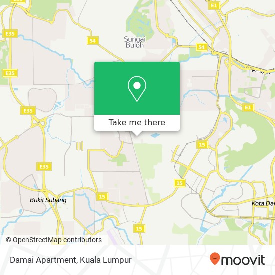 Damai Apartment map