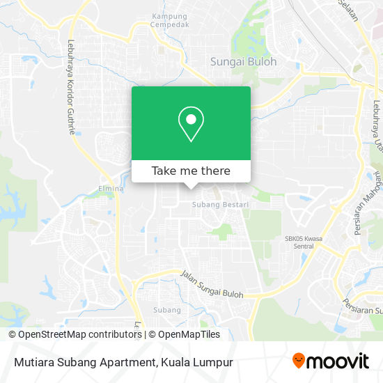 Mutiara Subang Apartment map