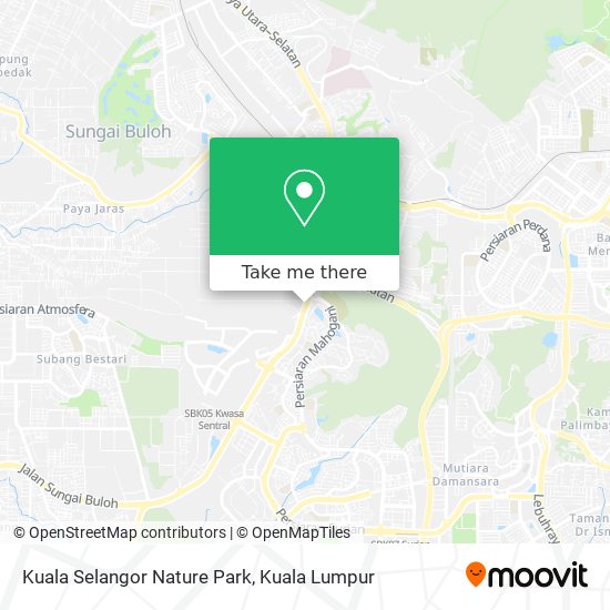 Kuala Selangor Nature Park map