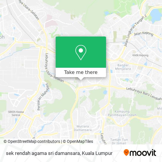 sek rendah agama sri damansara map