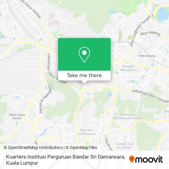 Kuarters Institusi Perguruan Bandar Sri Damansara map