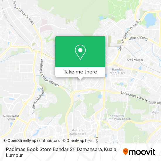 Peta Padimas Book Store Bandar Sri Damansara