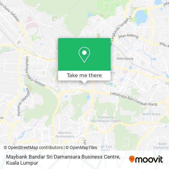 Maybank Bandar Sri Damansara Business Centre map