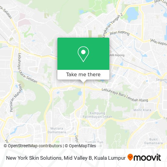 New York Skin Solutions, Mid Valley B map