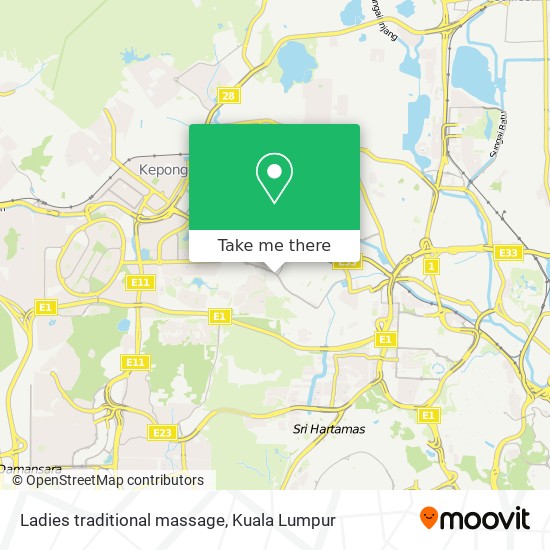 Ladies traditional massage map