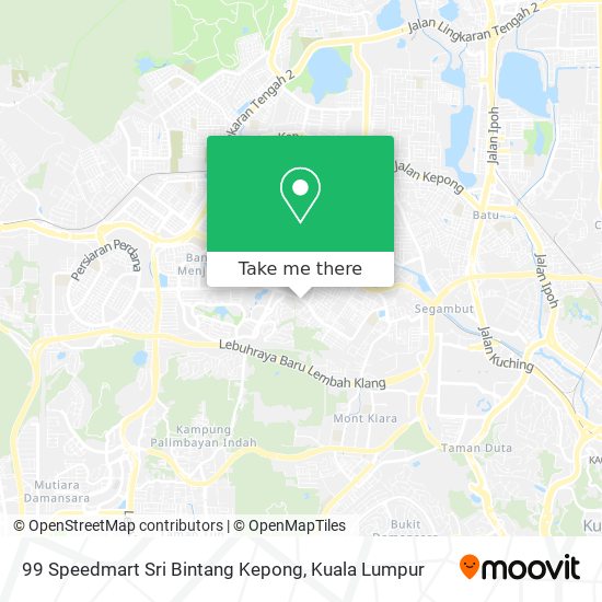 99 Speedmart Sri Bintang Kepong map