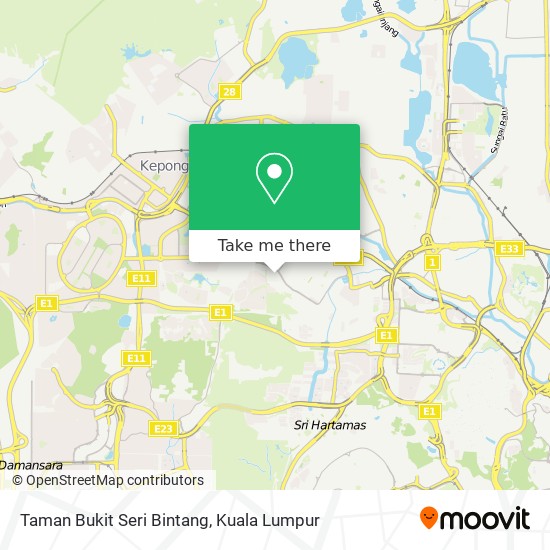 Taman Bukit Seri Bintang map