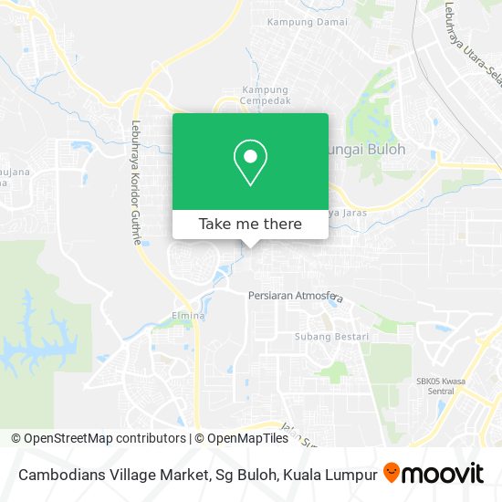 Cambodians Village Market, Sg Buloh map