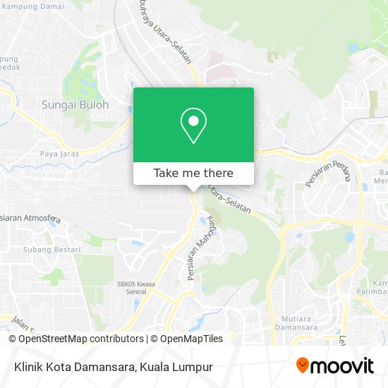 Klinik Kota Damansara map