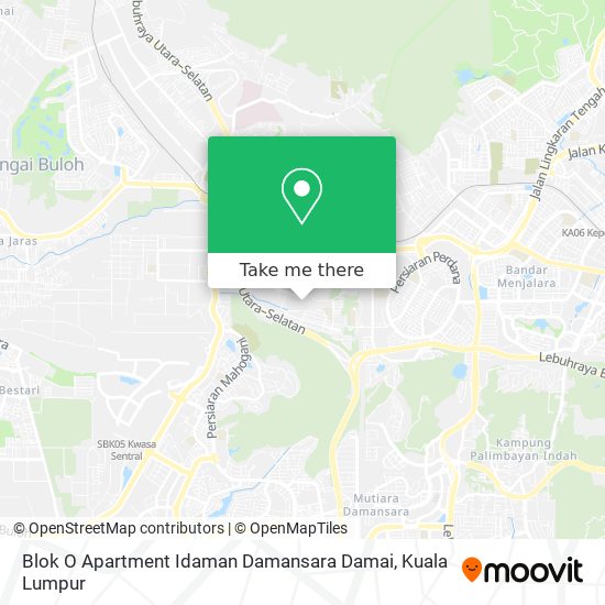 Peta Blok O Apartment Idaman Damansara Damai