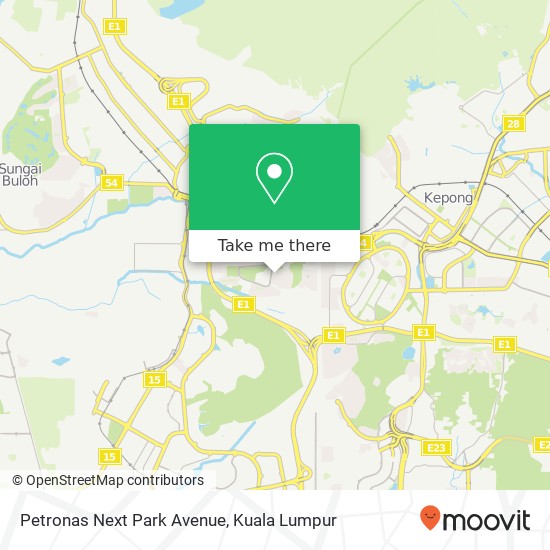 Petronas Next Park Avenue map