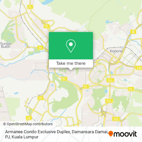 Peta Armanee Condo Exclusive Duplex, Damansara Damai, PJ