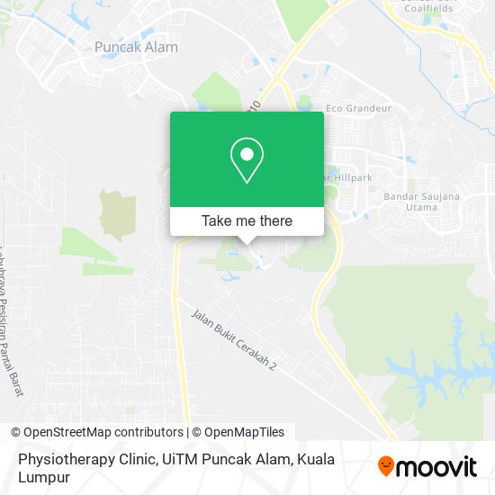 Physiotherapy Clinic, UiTM Puncak Alam map