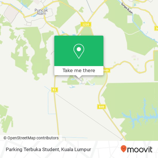 Parking Terbuka Student map