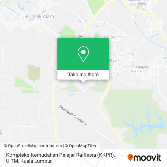 Kompleks Kemudahan Pelajar Rafflesia (KKPR), UiTM map