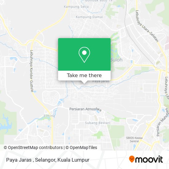 Peta Paya Jaras , Selangor