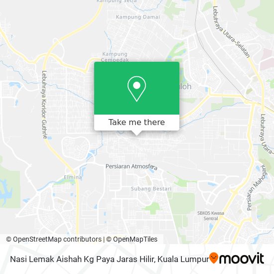 Nasi Lemak Aishah Kg Paya Jaras Hilir map