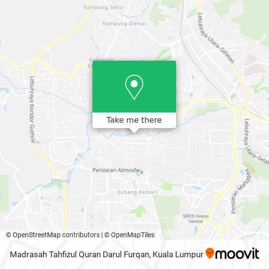 Peta Madrasah Tahfizul Quran Darul Furqan