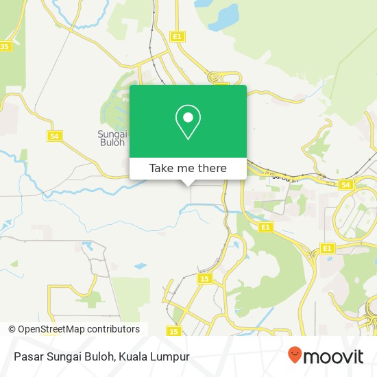 Peta Pasar Sungai Buloh