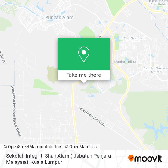 Sekolah Integriti Shah Alam ( Jabatan Penjara Malaysia) map