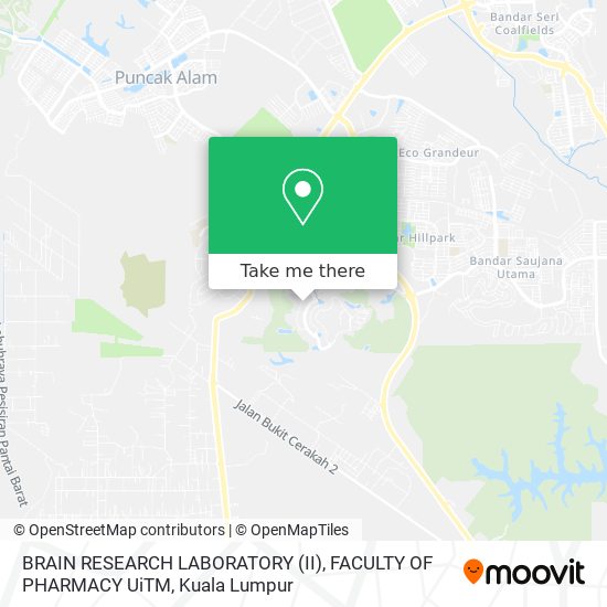 BRAIN RESEARCH LABORATORY (II), FACULTY OF PHARMACY UiTM map