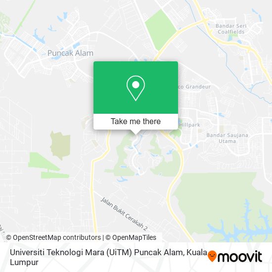 Universiti Teknologi Mara (UiTM) Puncak Alam map