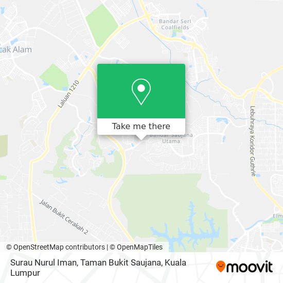 Surau Nurul Iman, Taman Bukit Saujana map