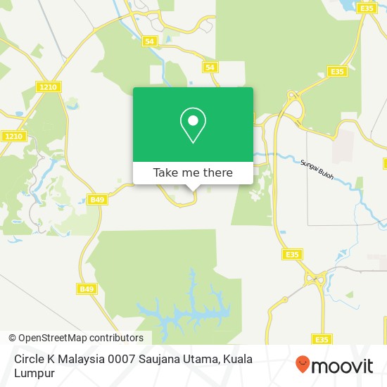 Circle K Malaysia 0007 Saujana Utama map