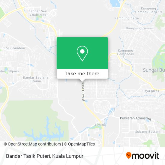 Bandar Tasik Puteri map