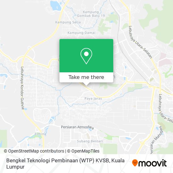 Bengkel Teknologi Pembinaan (WTP) KVSB map