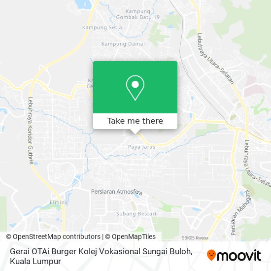 Gerai OTAi Burger Kolej Vokasional Sungai Buloh map