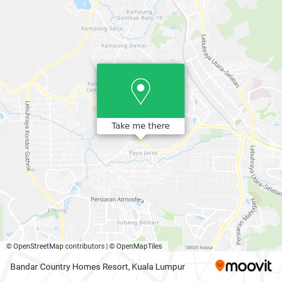 Peta Bandar Country Homes Resort