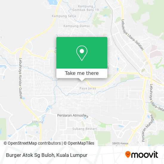 Burger Atok Sg Buloh map