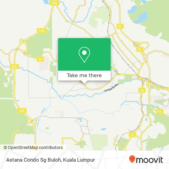 Astana Condo Sg Buloh map