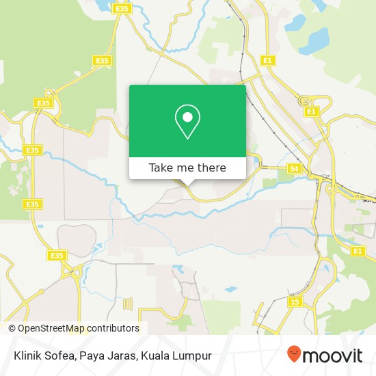 Klinik Sofea, Paya Jaras map