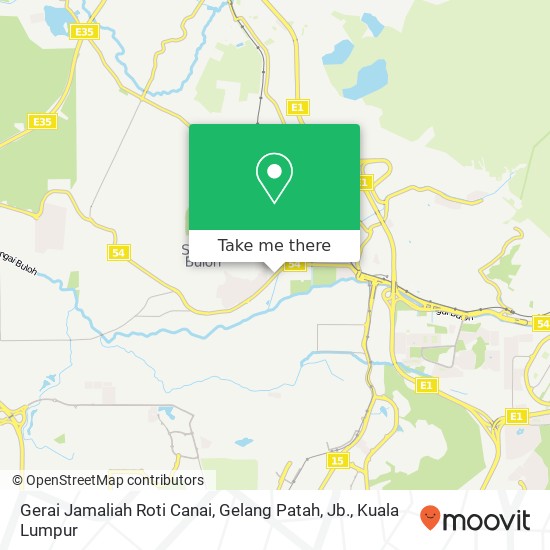 Gerai Jamaliah Roti Canai, Gelang Patah, Jb. map