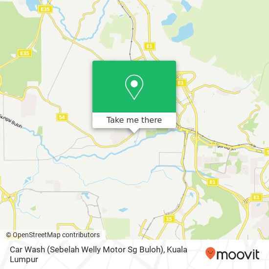 Car Wash (Sebelah Welly Motor Sg Buloh) map
