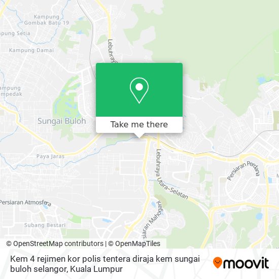 Bagaimana Untuk Pergi Ke Kem 4 Rejimen Kor Polis Tentera Diraja Kem Sungai Buloh Selangor Di Petaling Jaya Menggunakan Bas Keretapi Atau Mrt Lrt