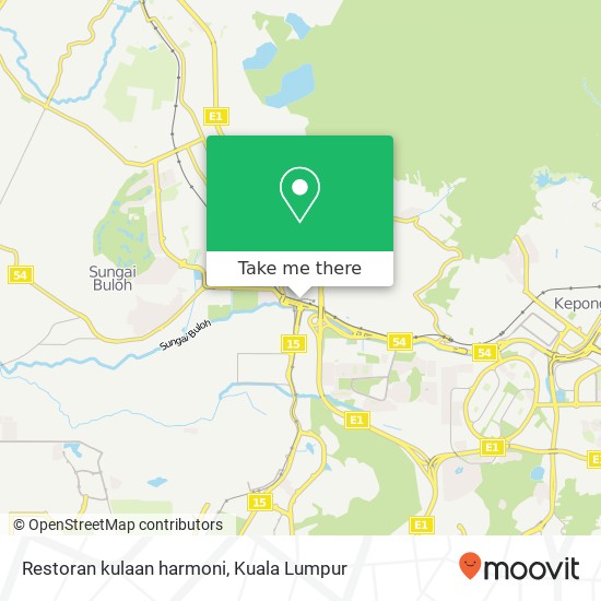 Restoran kulaan harmoni map