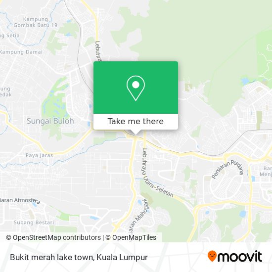 Bukit merah lake town map